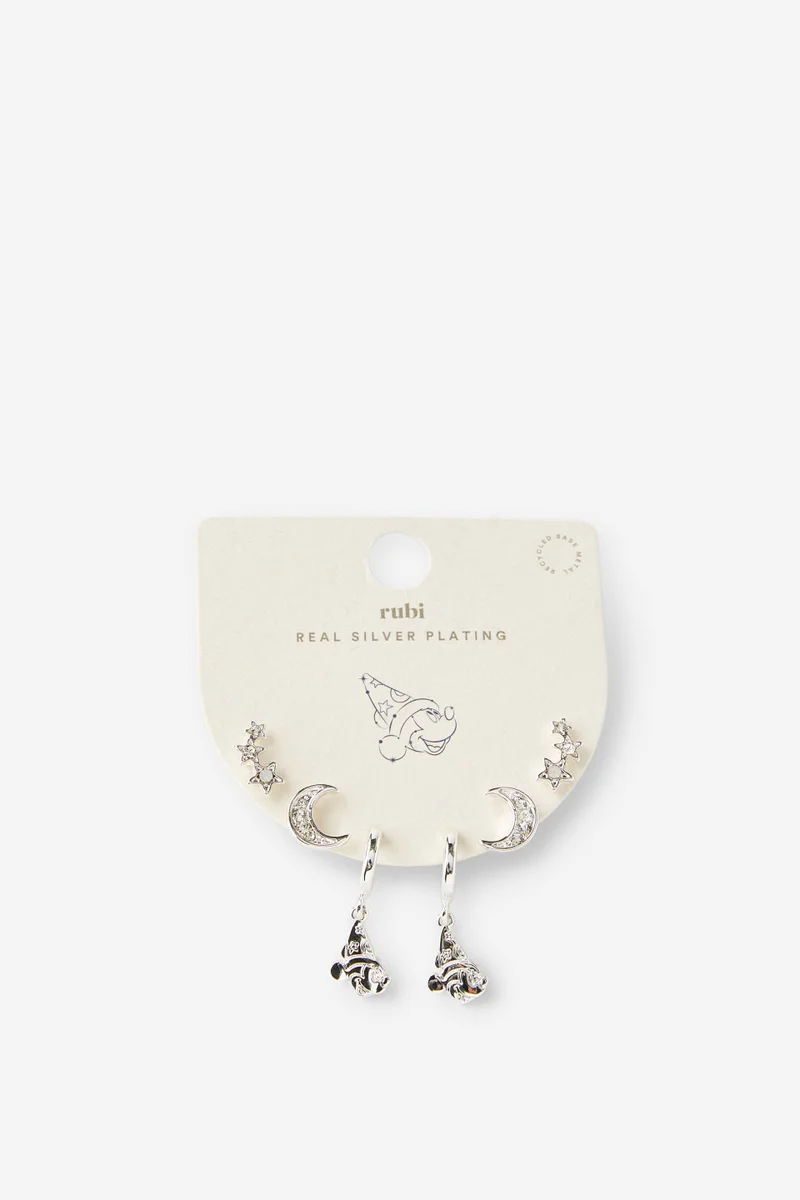 روبي 3Pk Mid Earring